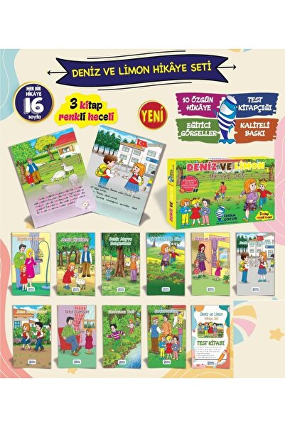Orka Çocuk Yayınları Orka 1. Sınıf Deniz Ve Limon Hikaye Seti 10 Kitap
