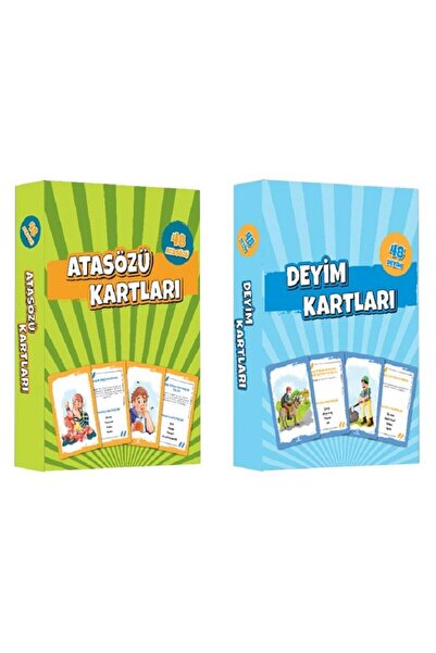 SAFKAN YAYINLARI Safkan Kids Atasözü Ve Deyim Kartları 2 Kutu Set