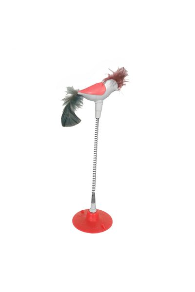 K&A Cat Toy with Suction Cup and Spring Bird 30 cm Tcu