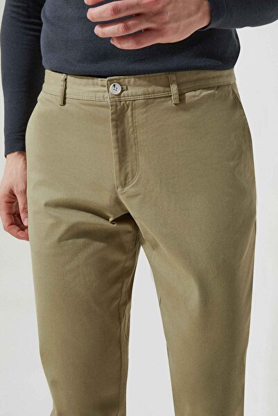 D'S Damat Regular Fit Green Straight Chino Pants
