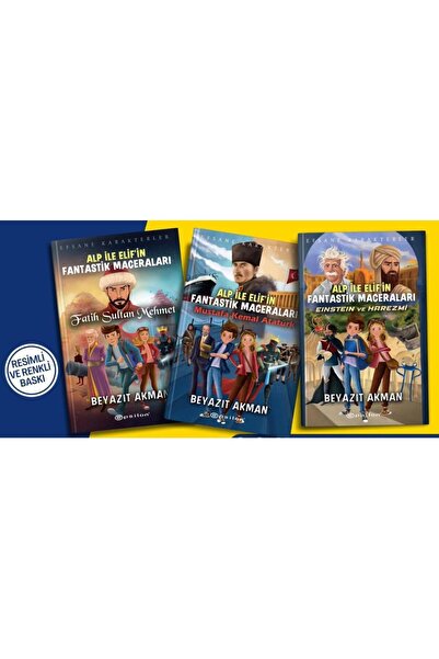 Epsilon Yayınevi Beyazıt Akman Alp Ile Elifin Fantastik Maceraları Seti (3 Ki...