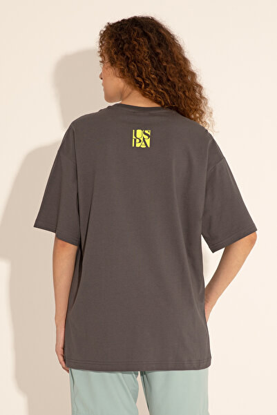 U.S. Polo Assn. Erkek Comfort Fit Bisiklet Yaka Antrasit Tişört 50287046-VR006