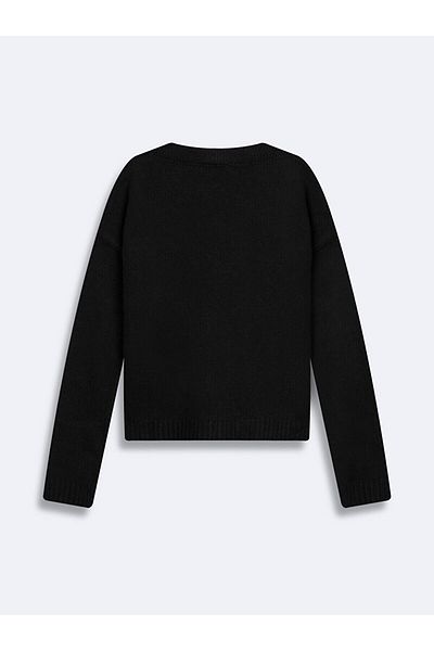 Ltb Knitwear Turtleneck Long Sleeve Black Sweater
