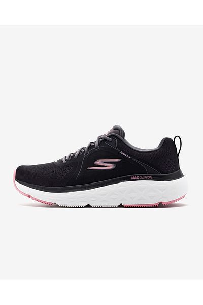 SKECHERS Max Cushioning Delta - Women's Black Running Shoes 129132   Bkpk, Smooth Stride
