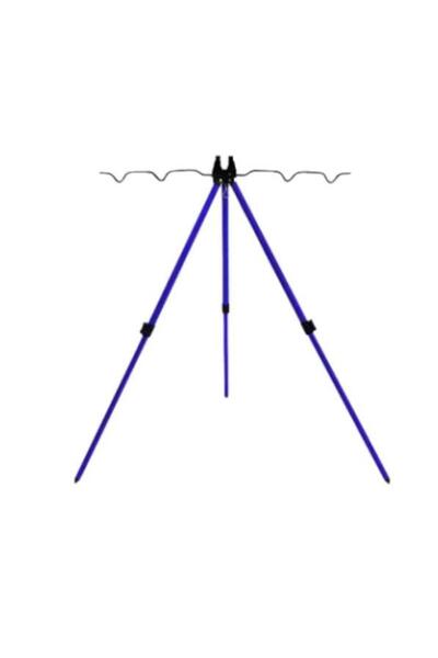 Oskar Üç Ayaklı Kamış Dayama Sehpası (TRİPOD) Mavi