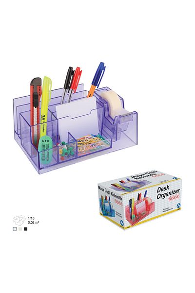 Ark 3a 1444 Διαφανής θήκη για στυλό Tape Cutter Desk Set M.o