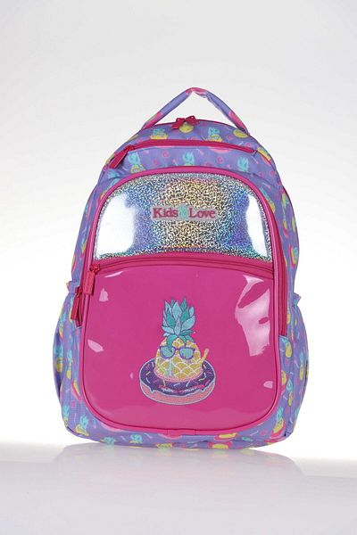 KAUKKO L5069 Kids&love Pineapple Rucsac Hologram din piele lacuita