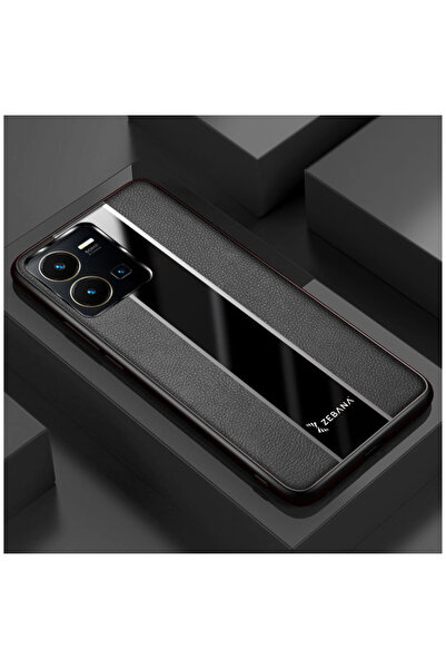 Zebana حافظة متوافقة مع هاتف Vivo Y35 حافظة جلدية فاخرة باللون الأسود