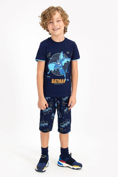 Batman Licensed Navy Blue Boy's Capri Suit