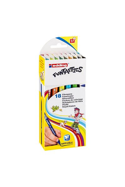 Edding Funtastics Set of 18 Ed Felt Tip Pen Thin
