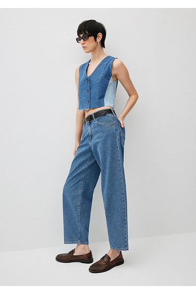 Mavi Leila Indigo Blue Jean Штани повністю сині 101060087703