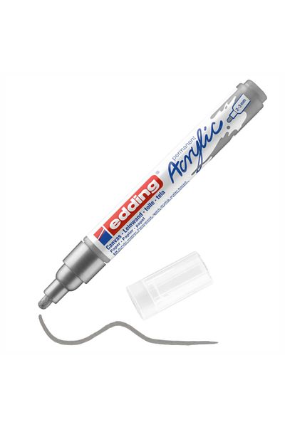 Edding Acrylic Medium Tip Marker - Silver Ed 5100923