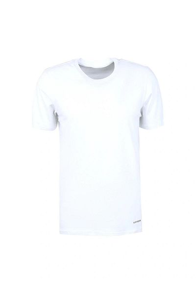 Blackspade 9638 White Cotton Round Neck Short Sleeve Men's T-shirt