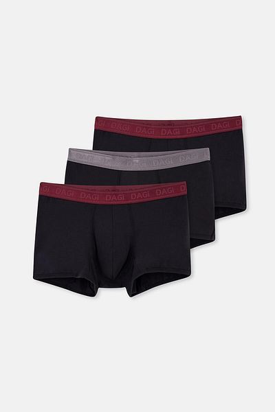 Dagi Μαύρο 4210 3-Pece Flat Micro Modal Boxer