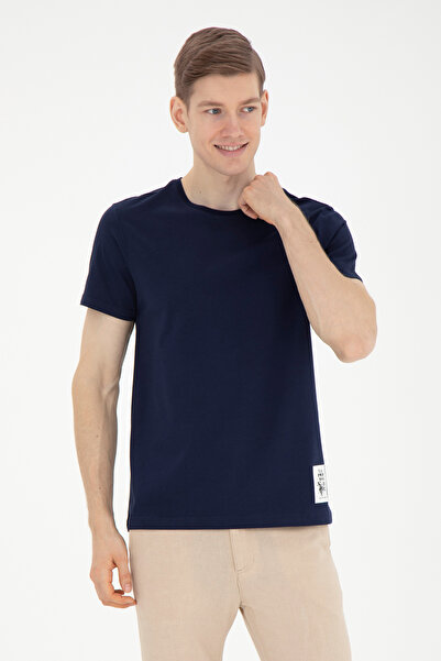 U.S. Polo Assn. Ανδρικό μπλουζάκι με κανονική εφαρμογή Crew Neck Navy Blue 50287085-VR033