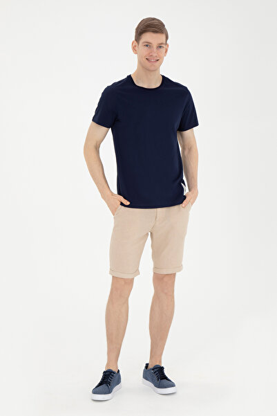 U.S. Polo Assn. Ανδρικό μπλουζάκι με κανονική εφαρμογή Crew Neck Navy Blue 50287085-VR033