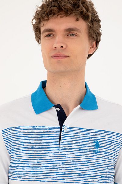 U.S. Polo Assn. Ανδρικό μπλουζάκι Polo Neck Saks με κανονική εφαρμογή 50287103 -vr045