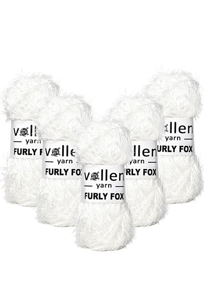 vollen yarn 5 τεμάχια Furly Fox Πλεκτό Χειροποίητο Σχοινί Ζακέτα Πλεκτό Πουλόβερ και Σχοινί με γένια