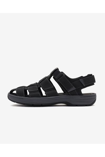 CLARKS Μαύρα σανδάλια Saltway Cove 26176899