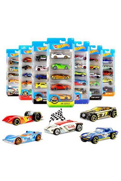 CEKAVE مجموعة سيارات مكونة من 5 قطع من HOTWHEELS
