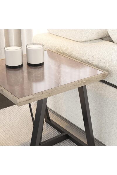 Home Canvas طاولة جانبية من قماش وندسور من HC Home