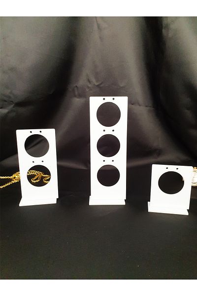GİZEM SHOP Rectangular Set of 3 - Earrings, Plexi Organizer, Countertop and Jewelry Shooting Stand