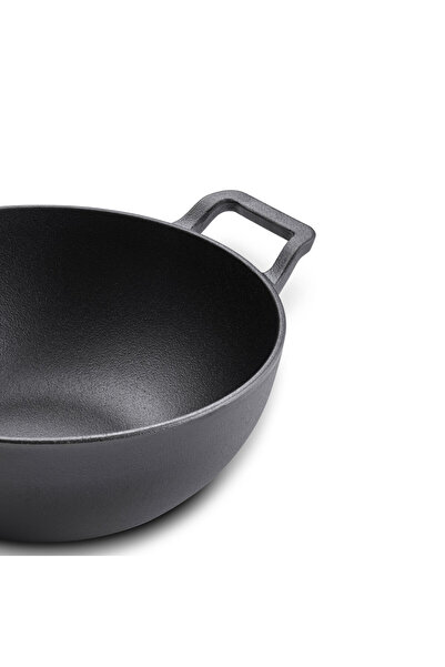 Prestige Pre Seasoned Cast Iron Kadai 24 CM  - PR48895