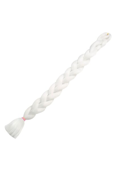 Lisinya Păr sintetic pentru împletirea africană și rasta / alb