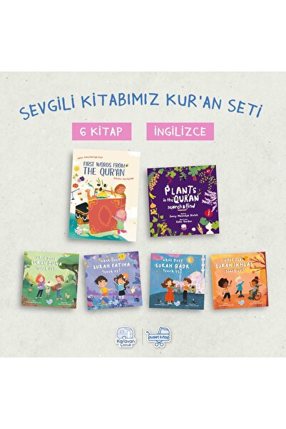 Puset Kitap İngilizce Sevgili Kitabımız Kur'an Seti, (6 Kitap)