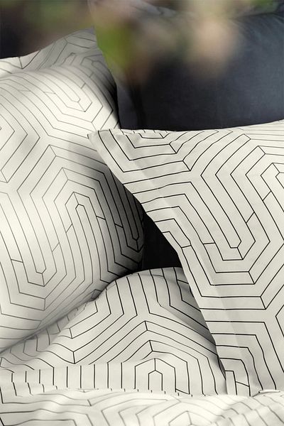 İssimo Home Strada White 210 Tc (83 Tel) Cotton Satin Duvet Cover Set Single