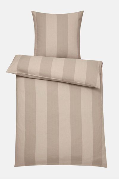 Tchibo Single Flannel Duvet Cover Set 135 x 220 cm, Taupe
