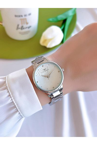 FERRO 3 Atm Water Resistant Ion Coated Women's Wristwatch and Bracelet Set - Efl40115-Ya