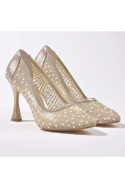 MISS JENA Cenusareasa 2 - Pantofi de seară de damă cu detalii in piatra