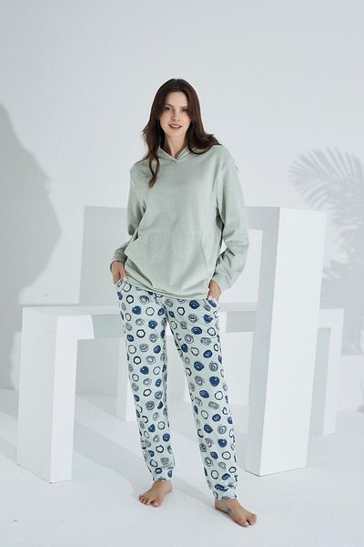 Etoile Γυναικεία αθλητική φόρμα Soft Kangaroo Pocket Hooded Velvet