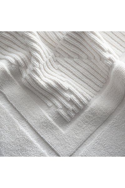 Green Black Πετσέτα ποδιών Anisa Cream 100% βαμβακερή 50x80 cm