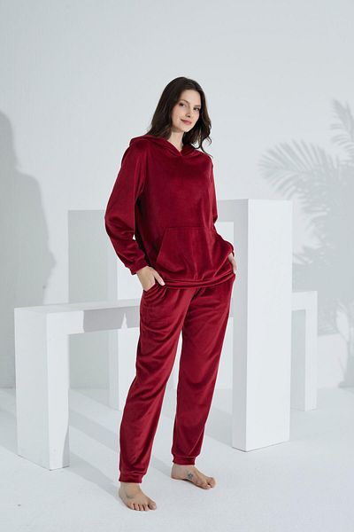 Etoile Γυναικεία αθλητική φόρμα Soft Kangaroo Pocket Hooded Velvet