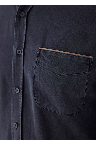 Boris Becker Anthracite Color Lyocell Shirt