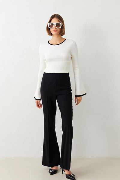 Setre Μαύρο Skinny Fit Loose Παντελόνι
