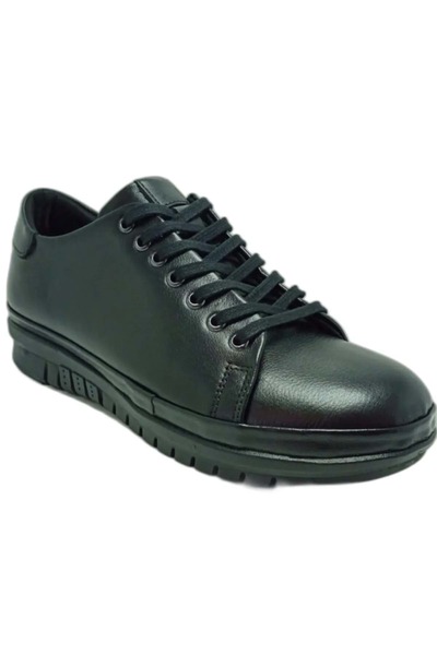 Geppetto Italian Daily Genuine Leather Anatomical Comfort Casual Black Women's Shoes 5077