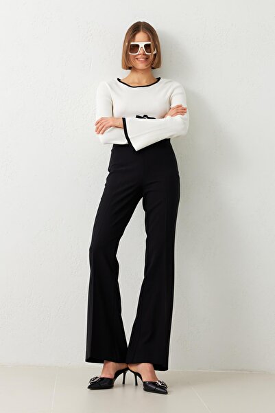 Setre Μαύρο Skinny Fit Loose Παντελόνι