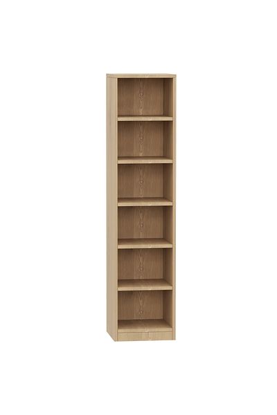Mahmayi Wooden Storage Display Shelves 6-Tier Freestanding, Box Shelves, Light Imperia