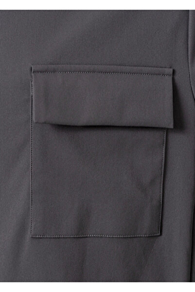 Boris Becker Antrasit Renk Teknik Dış Gömlek