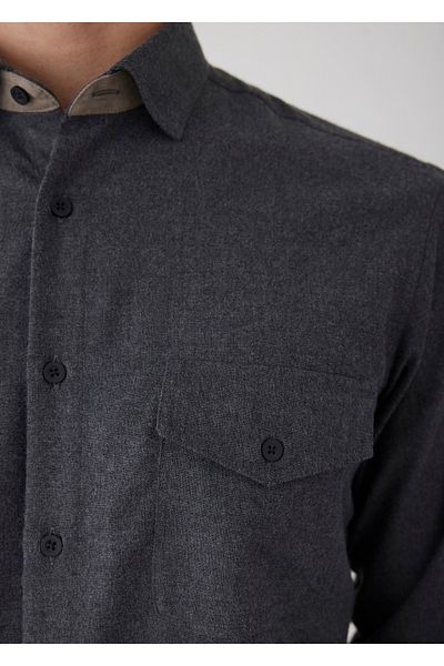 Boris Becker Anthracite Color Pocket Detailed Shirt