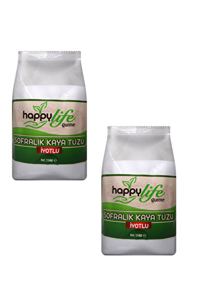 Happy Life Gurme Sofralık Kaya Tuzu 750gr X 2 Adet