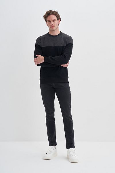 Cazador Φούτερ CAZ 5622 Thessaloniki Black Melange