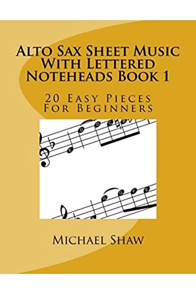 Ingram Internatıonal Inc نوتة موسيقية لساكسفون الألتو مع نوتات مكتوبة بالحروف...