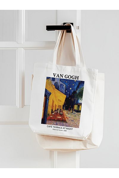 Cemira Van Gogh, cafenea terasa noaptea groasa nu se arata geantă de tote geantă de stofa