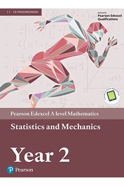 Gardners Books UK كتاب مدرسي + كتاب إلكتروني لمادة الرياضيات والإحصاء والميكانيكا للصف الثاني من مستوى A من Edexcel