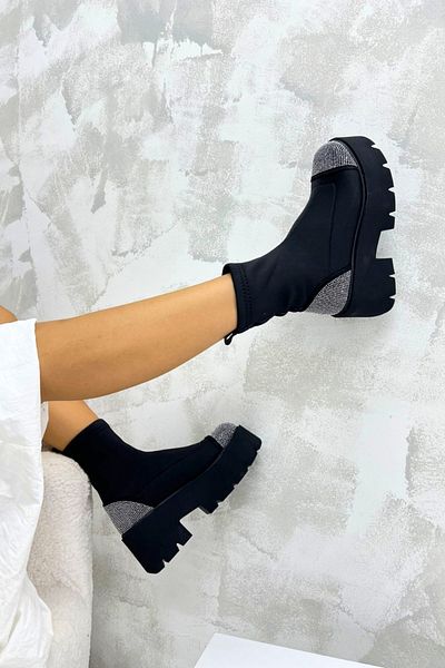 inizio Ghete de damă Black Stretch Stone P9027