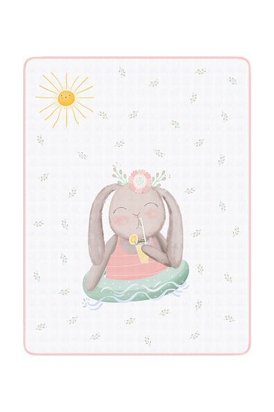 Casadora Baby Loulou 100% Cotton Double Sided Piping Muslin Blanket